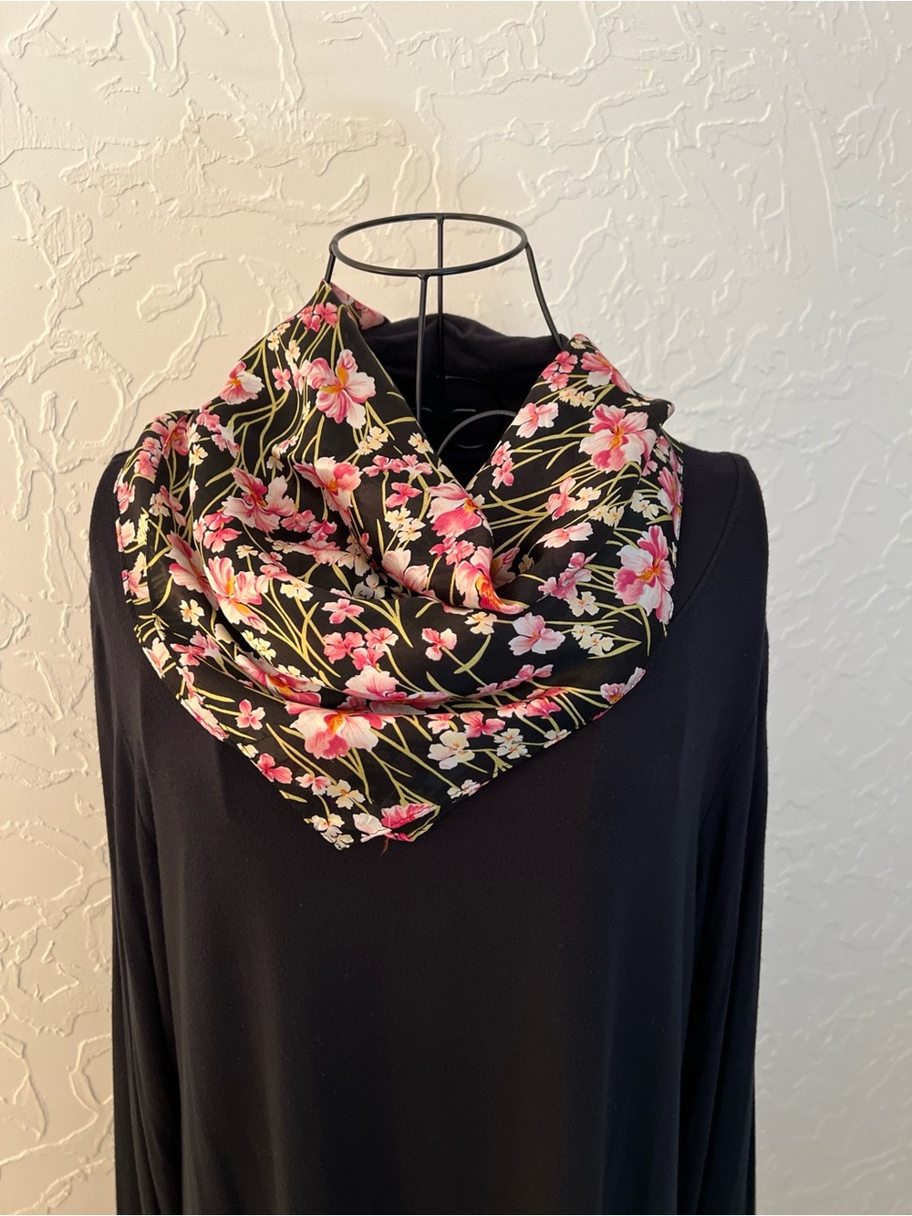 Vintage Floral Scarf